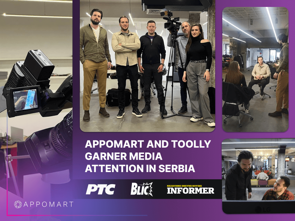 When leading media spotlight technological achievements, they not only admire successes but also highlight developers' contributions to solving real-world issues. It is through such recognition by well-known Serbian publications as Blic Biznis, Informer, and the first channel RTS that the Toolly project by Appomart gains its deserved acknowledgment. This is a testament to our expertise and deep understanding of user needs. We are capable of offering efficient services that precisely meet the demands of the modern market.