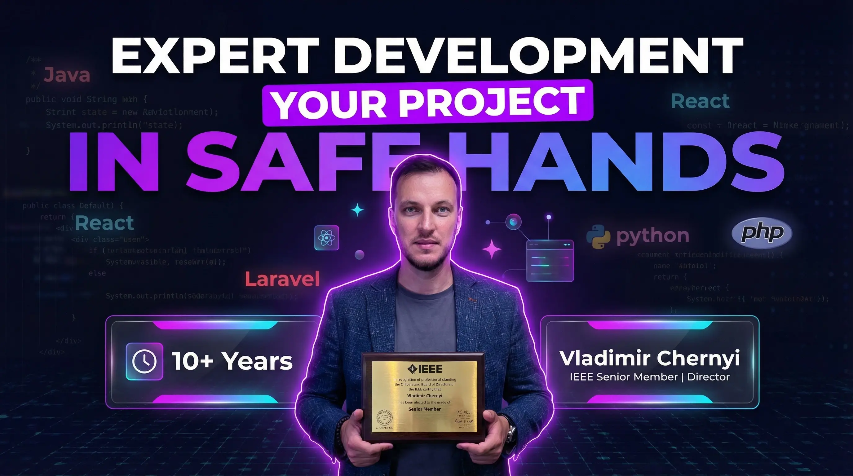 Vladimir Chernyi Becomes IEEE Senior Member — What This Means for Our Team and Clients