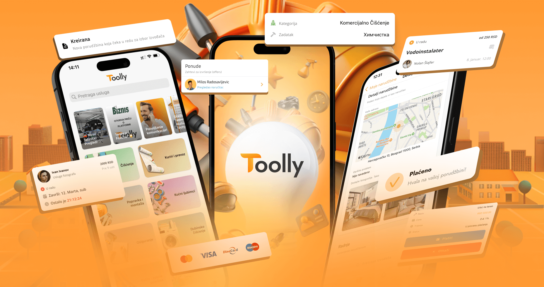 Toolly mobile Anwendungen für iOS und Android